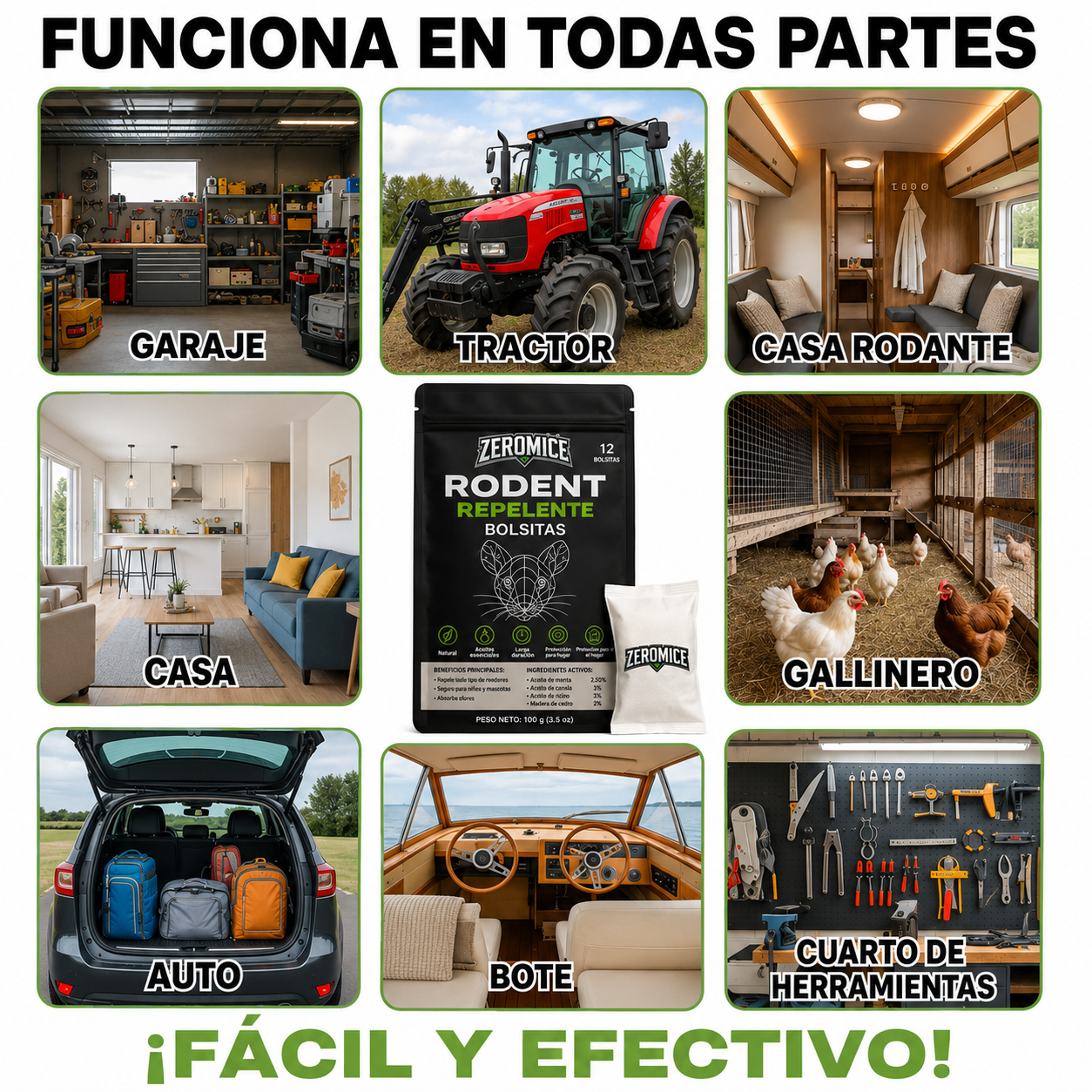 ZeroMice™ Repelente de Roedores