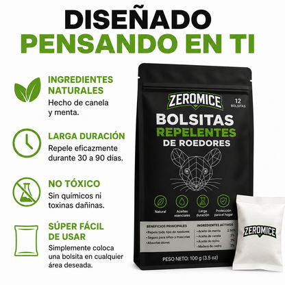 ZeroMice™ Repelente de Roedores